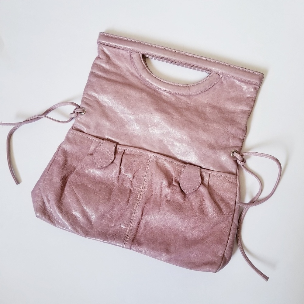 Maurizio Taiuti Pink Leather Clutch Purse